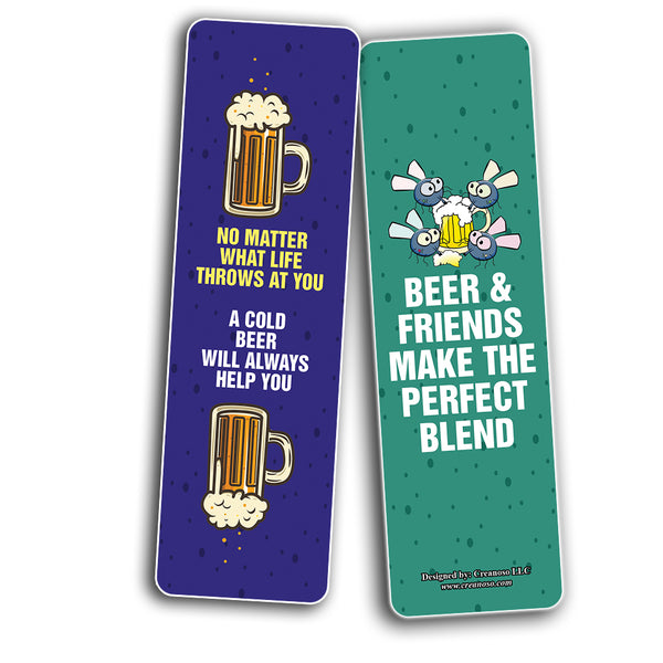 Funny Beer Friends Bookmarks (2-Sets X 6 Cards)