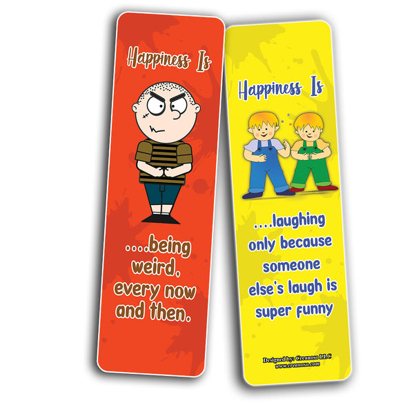 What is Happiness? Happiness IS? bookmarks (5-Sets X 6 Cards)
