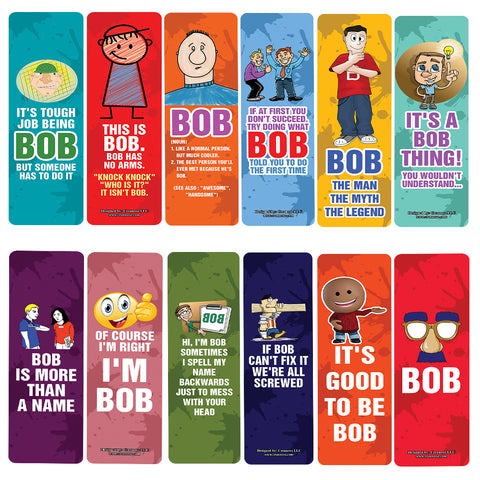 Funny BOB (be like bob) Bookmarks (10-Sets X 6 Cards)