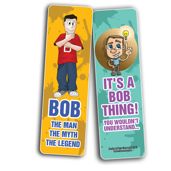 Funny BOB (be like bob) Bookmarks (2-Sets X 6 Cards)