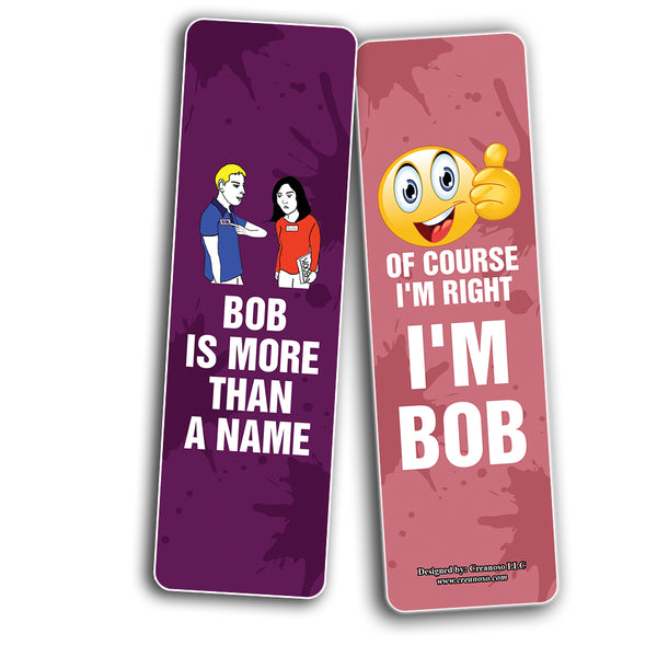 Funny BOB (be like bob) Bookmarks (5-Sets X 6 Cards)