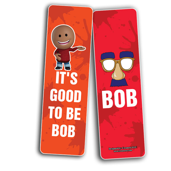 Funny BOB (be like bob) Bookmarks (2-Sets X 6 Cards)