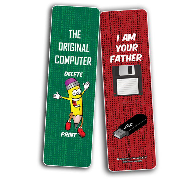 Funny Computer Novelty Adult Humor Bookmarks (10-Sets X 6 Cards)
