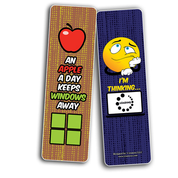 Funny Computer Novelty Adult Humor Bookmarks (10-Sets X 6 Cards)