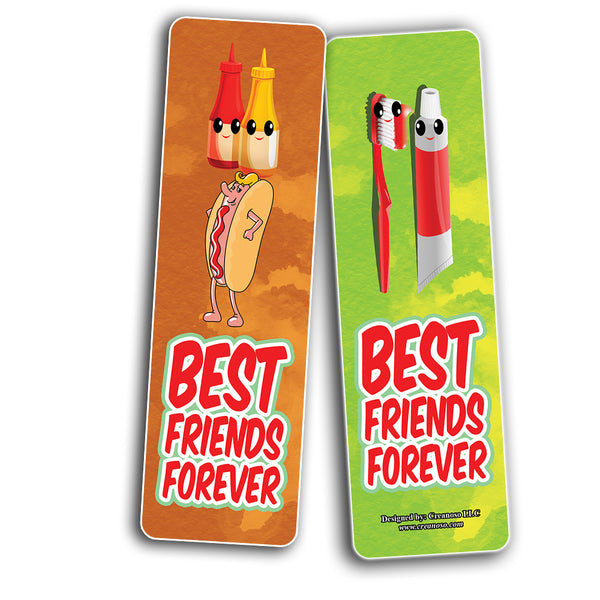 Funny Cool Best Friend Match bookmarks (5-Sets X 6 Cards)