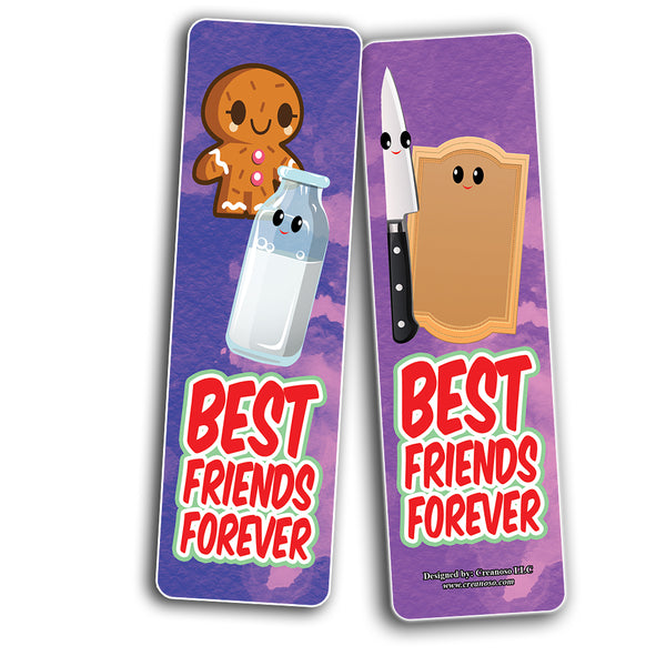 Funny Cool Best Friend Match bookmarks (5-Sets X 6 Cards)