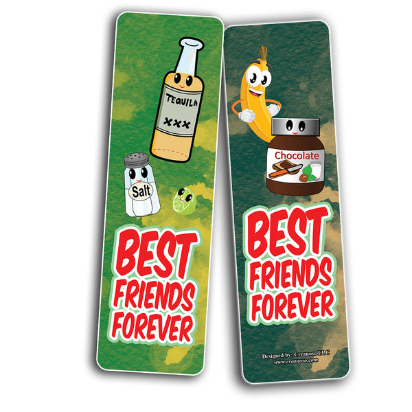 Funny Cool Best Friend Match bookmarks (10-Sets X 6 Cards)