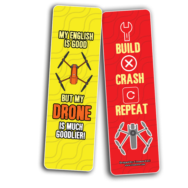 Funny Drone Hobby Bookmarks (5-Sets X 6 Cards)