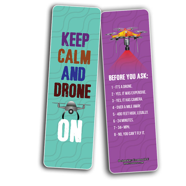 Funny Drone Hobby Bookmarks (5-Sets X 6 Cards)