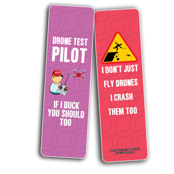 Funny Drone Hobby Bookmarks (10-Sets X 6 Cards)