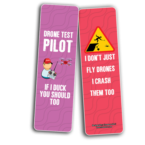 Funny Drone Hobby Bookmarks (5-Sets X 6 Cards)