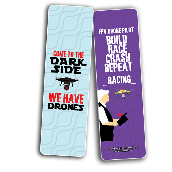 Funny Drone Hobby Bookmarks (10-Sets X 6 Cards)