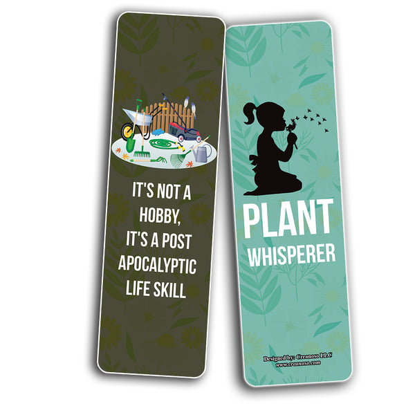 Funny Hobby Gardening Bookmarks (10-Sets X 6 Cards)
