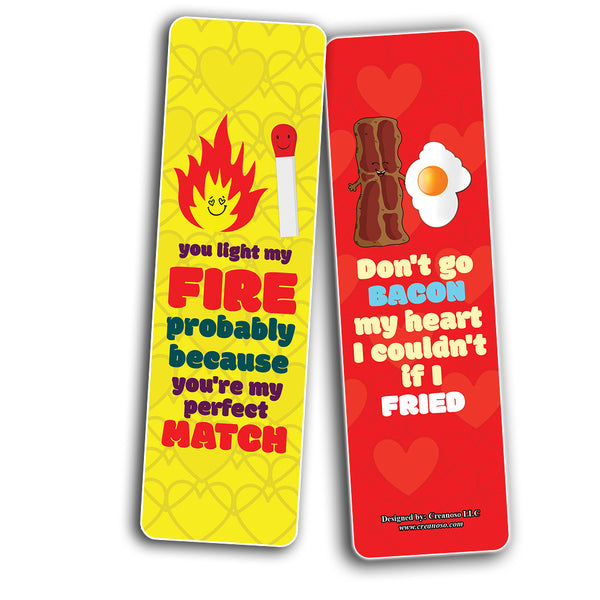Creanoso Funny Perfect Match Bookmarks (2-Sets X 6 Cards) â€“ Daily Inspirational Card Set â€“ Interesting Book Page Clippers â€“ Great Gifts for Adults and Professionals