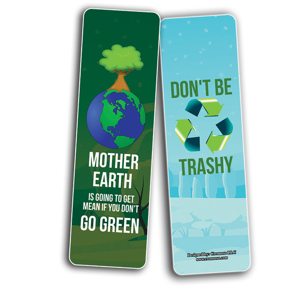 Creanoso Funny, Sarcastic, Environmental Awareness Bookmarks(5-Sets X 6 Cards) â€“ Daily Inspirational Card Set â€“ Interesting Book Page Clippers â€“ Great Gifts for Adults and Professionals