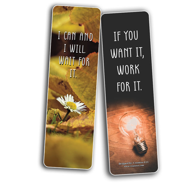 Motivational Quotes Bookmarks Series 1 (30-Pack) â€“ Daily Inspirational Card Set â€“ Interesting Book Page Clippers â€“ Great Gifts for Kids and Teens