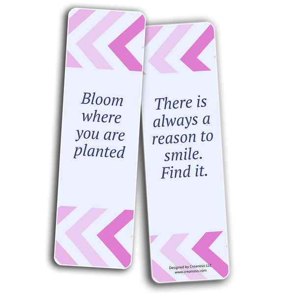 Positive Inspirational Bookmarks (10-Sets X 6 Cards)