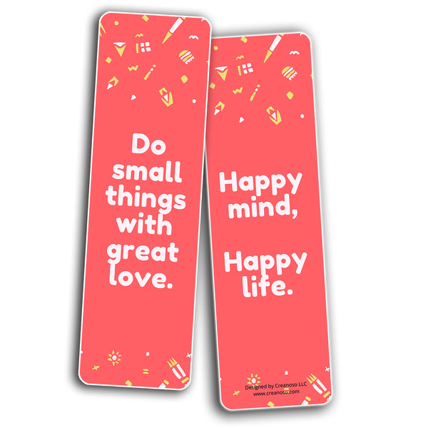 Positive Inspirational Bookmarks (10-Sets X 6 Cards)