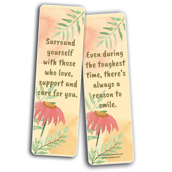 Pink Uplifting Bookmarks (10-Sets X 6 Cards)