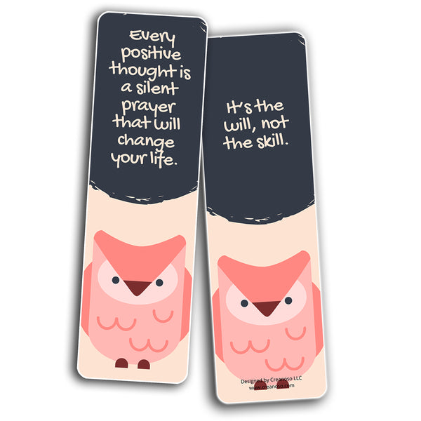 Pink Uplifting Bookmarks (5-Sets X 6 Cards)