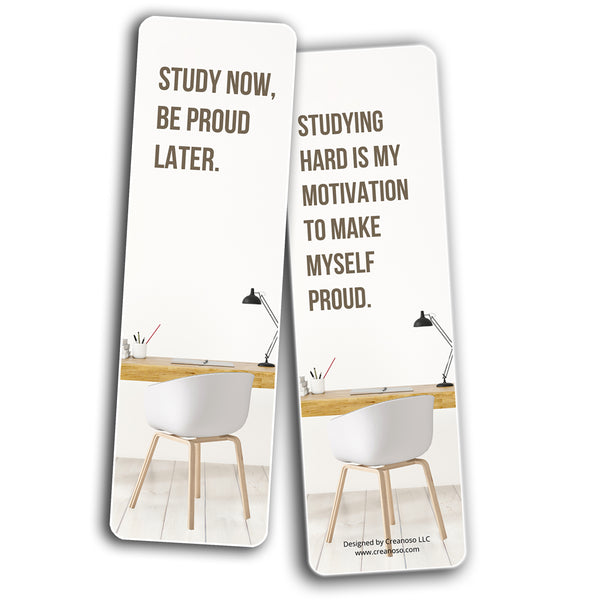 Study Now, Be Proud Later Bookmarks (10-Sets X 6 Cards)