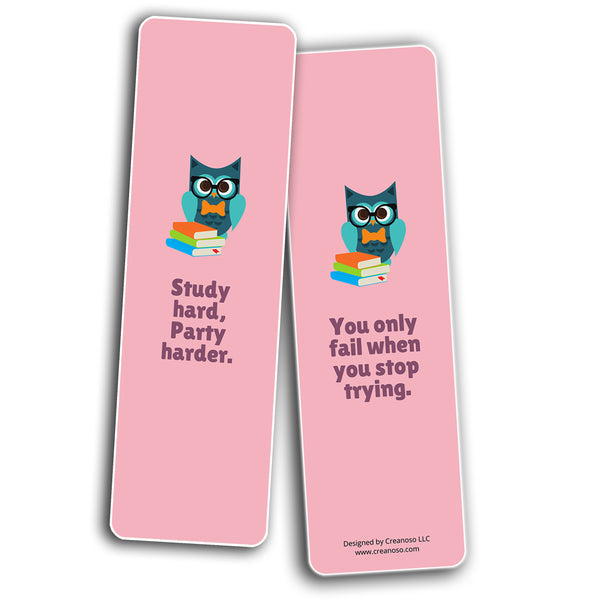 Study Now, Be Proud Later Bookmarks (10-Sets X 6 Cards)