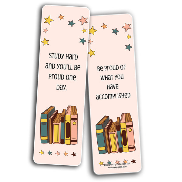 Study Now, Be Proud Later Bookmarks (2-Sets X 6 Cards)