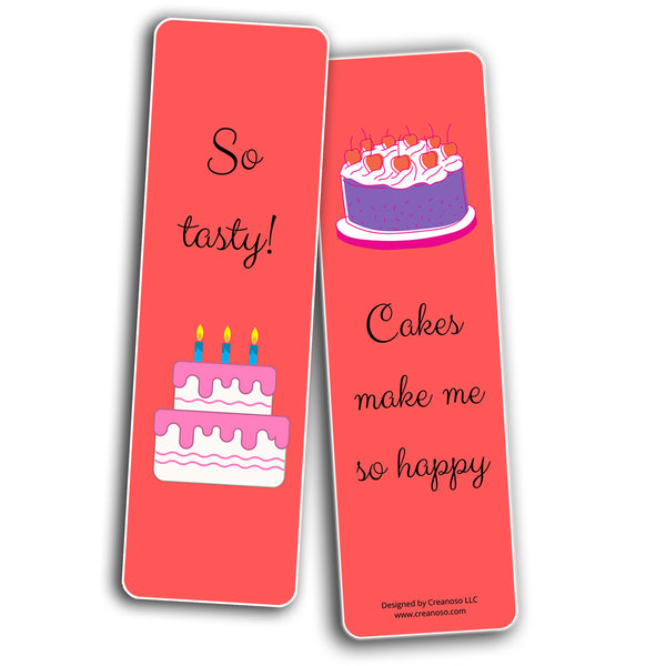 Desserts Make Me Happy Bookmarks (2-Sets X 6 Cards)