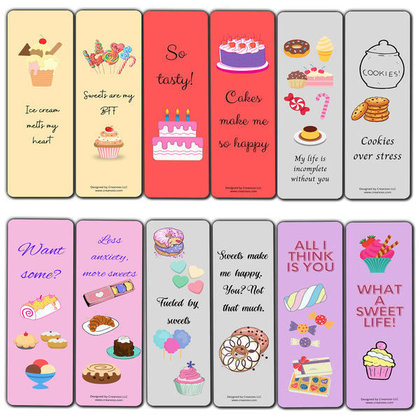 Desserts Make Me Happy Bookmarks (2-Sets X 6 Cards)