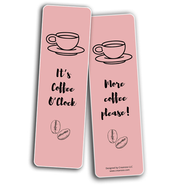 Coffee Lovers Bookmarks (10-Sets X 6 Cards)