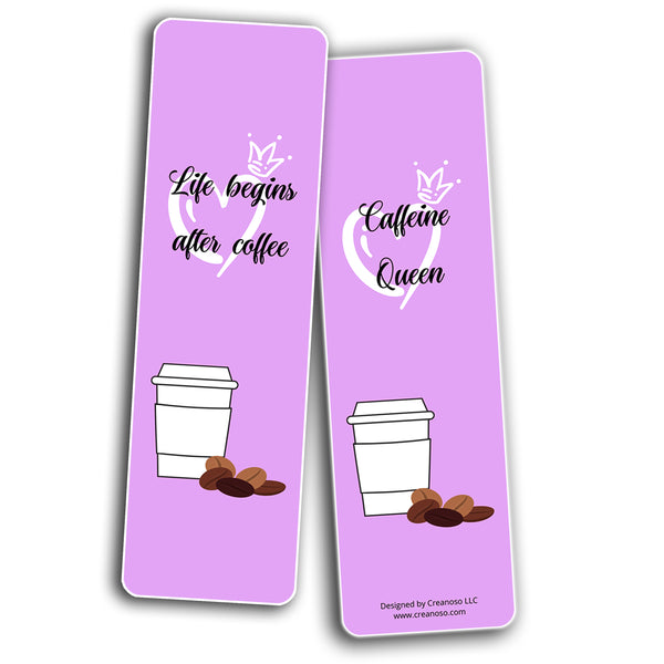 Coffee Lovers Bookmarks (10-Sets X 6 Cards)