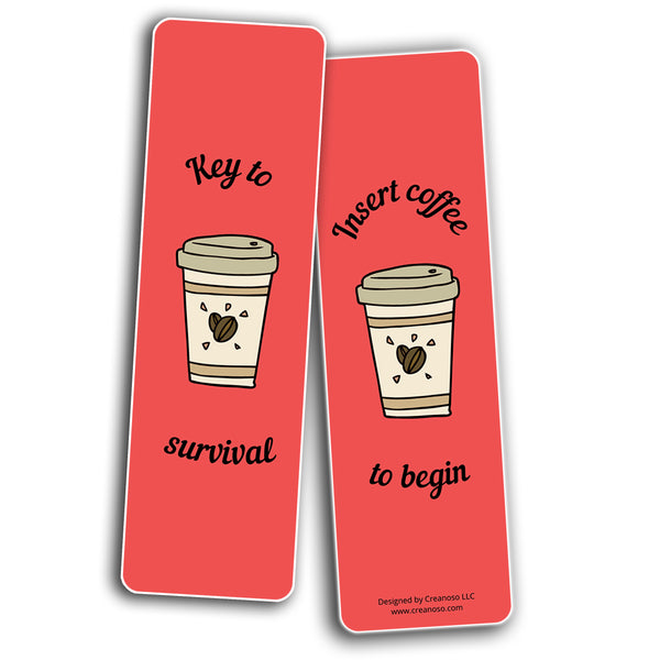 Coffee Lovers Bookmarks (10-Sets X 6 Cards)
