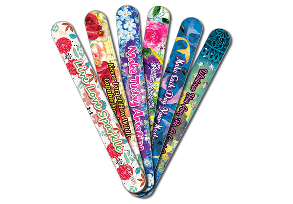 Creanoso Live Love Sparkle Emery Board - Cool Beauty Essential - Stocking Stuffers for Women