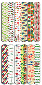 Creanoso Christmas Emery Board Nail Files (24-Pack) - Great Stocking Stuffers - Beauty Need Essentials Nail and Toe Filer Home Needs Essentials
