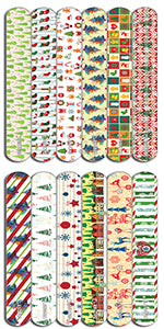 Creanoso Christmas Emery Board Nail Files (36-Pack) - Professional Manicure Pedicure Kit for Home Spa Saloon Christmas Themed Design