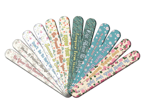 Floral Emery Boards (12-Packs)