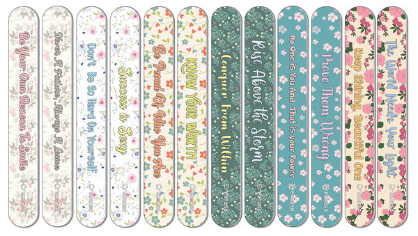 Floral Emery Boards (12-Packs)