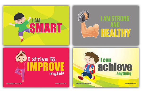 24 Positive Affirmations Learning Flash Cards