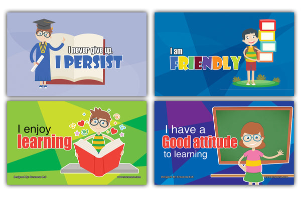 24 Positive Affirmations Learning Flash Cards
