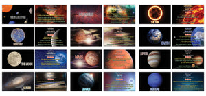 Creanoso Amazing Facts About Planet and Universe Learning Cards (60-Pack) Ã¢â‚¬â€œ Mini Educational Information Cards Set Ã¢â‚¬â€œ Assorted Learning Educational Pack Ã¢â‚¬â€œ Gift Set for Kids, Teens, Men & Women