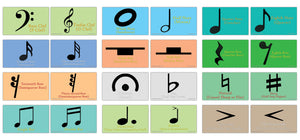 Creanoso Amazing Music Symbols Learning Cards Ã¢â‚¬â€œ Mini Educational Cards Set