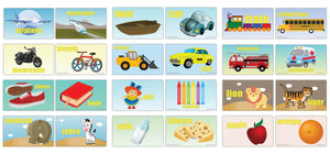 Creanoso Basic Object Identification Flashcards for Toddler Ã¢â‚¬â€œ Mini Educational Cards Set