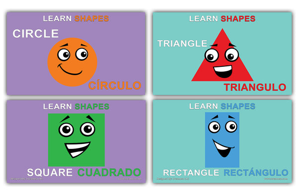 Creanoso Basic Spanish Vocabulary Flashcards Ã¢â‚¬â€œ Informational Language Learning Cards for Kids