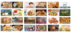 Creanoso Food and Drinks Identification Learning Flashcards Ã¢â‚¬â€œ Mini Educational Cards Set