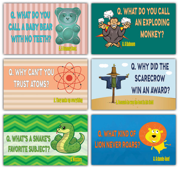 Creanoso Silly and Hilarious Lunch Box Jokes Flashcards - (60-Pack - 30 cards x 2 sets) Ã¢â‚¬â€œ Hilarious and Funny Note Cards for ChildrenÃ¢â‚¬â€œ Silly Jokes Cards Ã¢â‚¬â€œ School Rewards Ã¢â‚¬â€œ Gift Token Giveaway for Kids