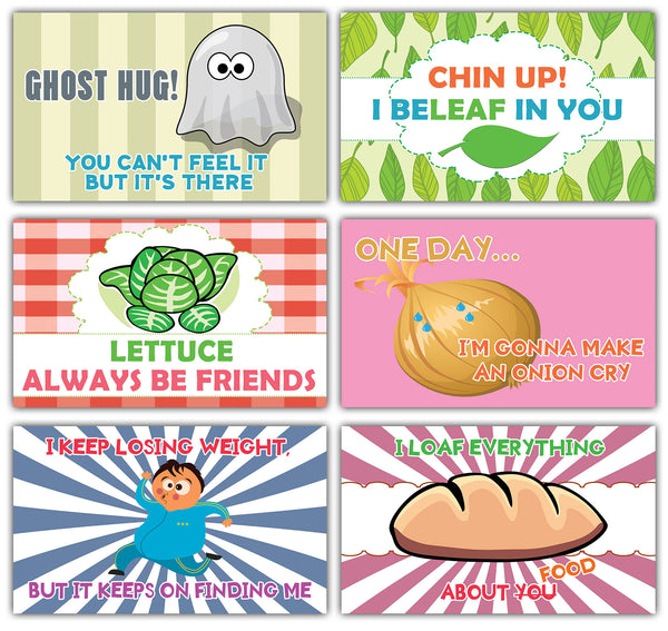 Creanoso Hilarious and Inspiring Funny Sayings Lunchbox Flashcards for Kids