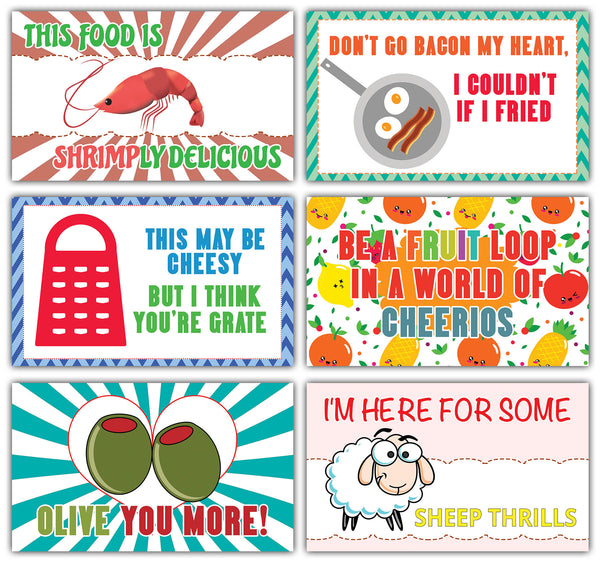 Creanoso Hilarious and Inspiring Funny Sayings Lunchbox Flashcards for Kids