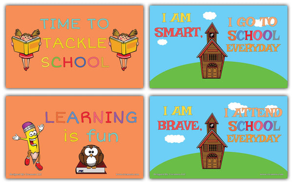Creanoso School Education Flashcards for Kids - Never Stop Learning Mini Cards - Cool Giveaways