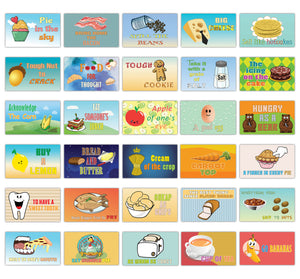 Creanoso Food Idioms Learning Flashcards for Kids Ã¢â‚¬â€œ Educational Information Set