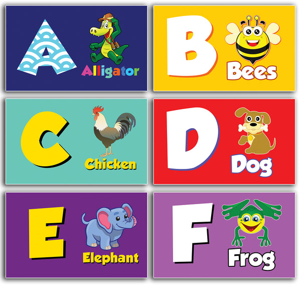 Animals Alphabet Flash Cards for Children